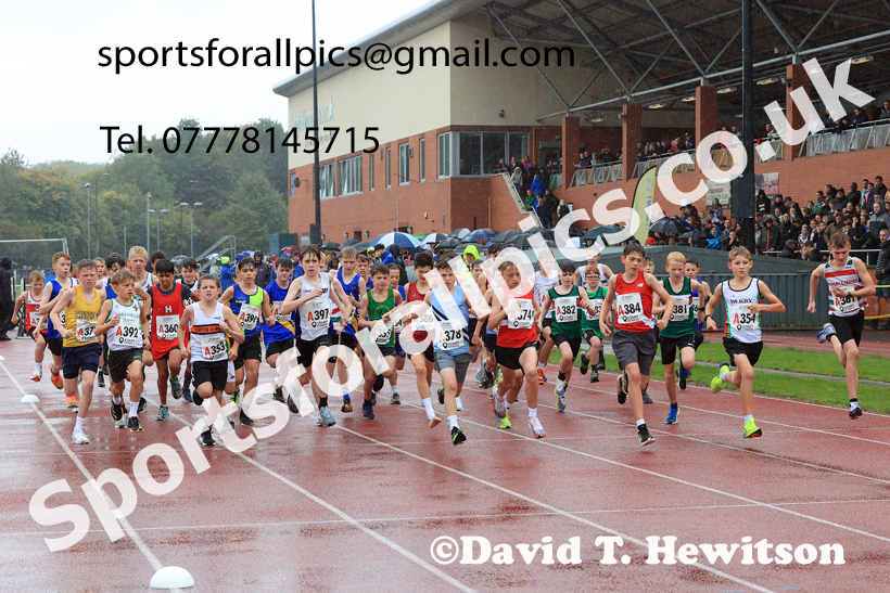 Boys Under-13s 2025 Northern Athletics Autumn Road Relays, Leigh, Lancashire. Photo: David T. Hewitson/Sports for All Pics